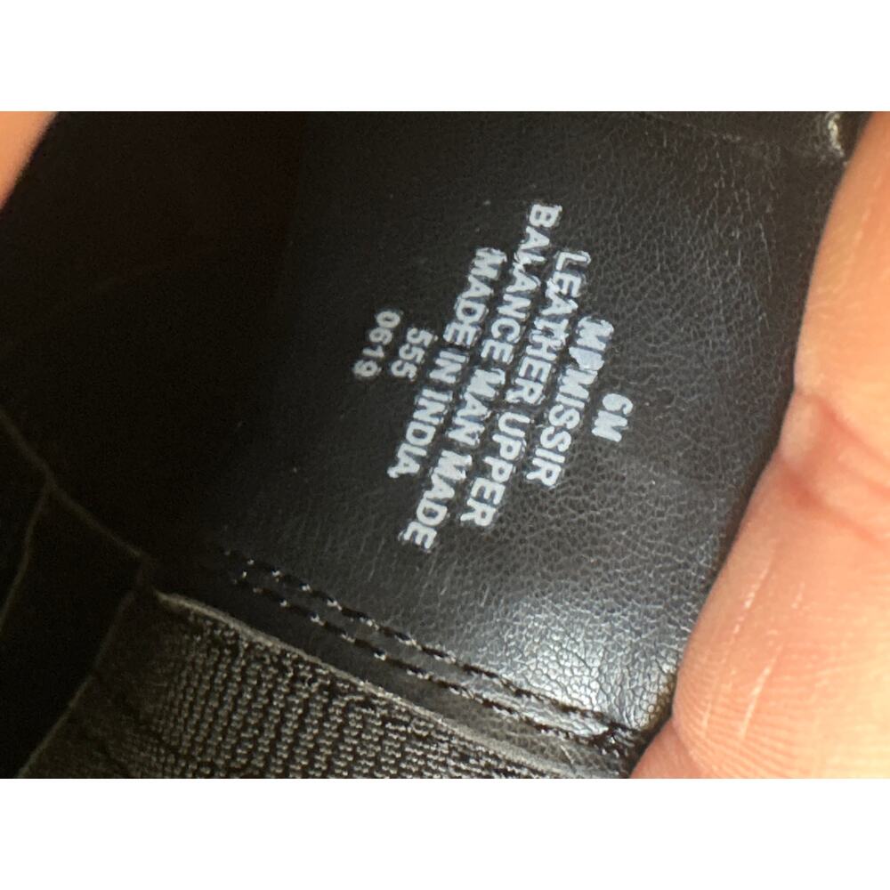 MARC FISHER Missir Black Leather Chelsea Boots Block Heel Pointed Toe Size 6 - Picture 12 of 13